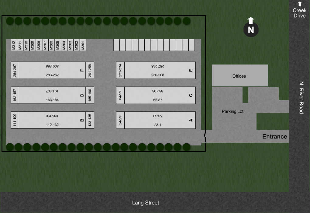 Storage West Bend Location Map